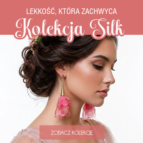 Kolczyki z tkanin Silk