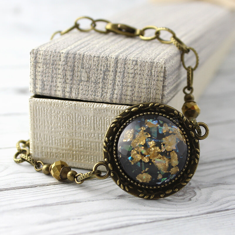 Bransoletka Antique Black & Gold Bransoletka Antique Black & Gold