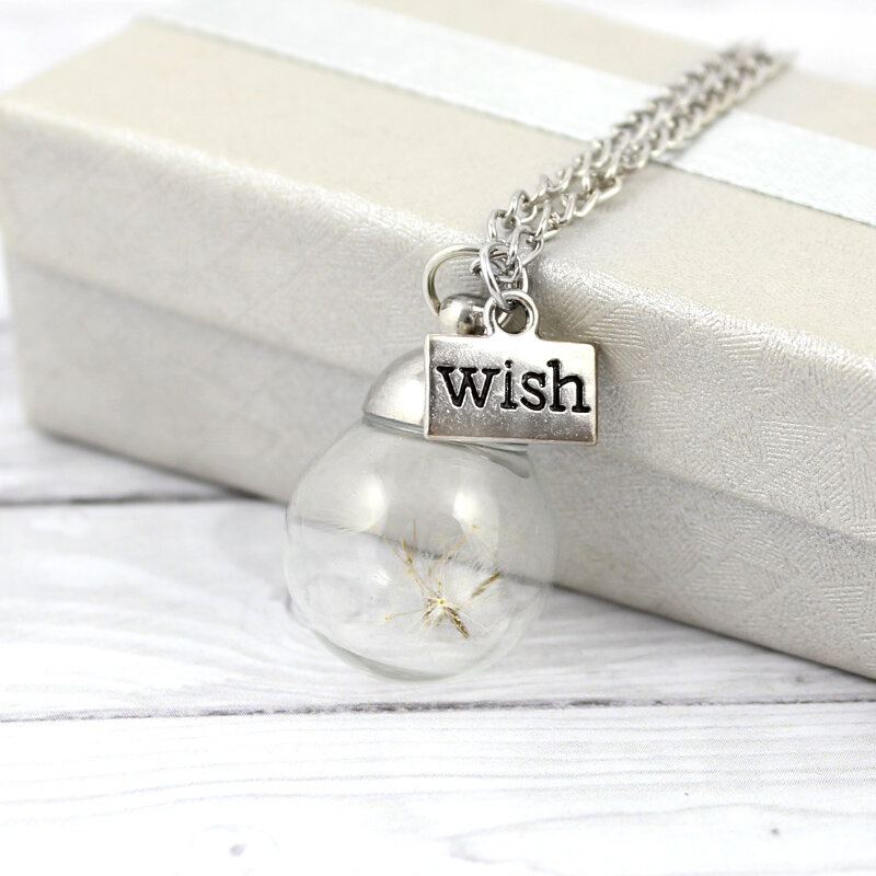 Dmuchawiec w szkle - naszyjnik Dmuchawiec w szkle - naszyjnik