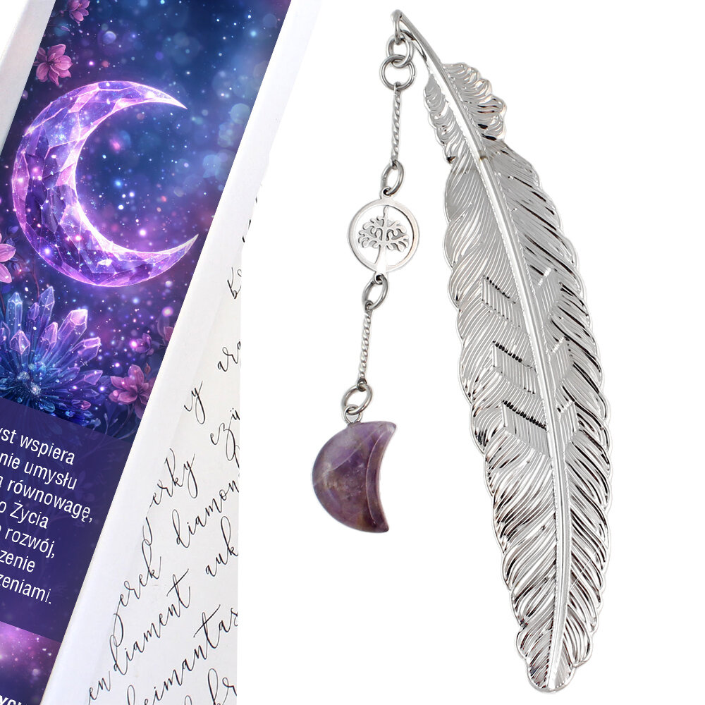 Zakładka do książki cienka delikatna Ametyst Drzewo Życia