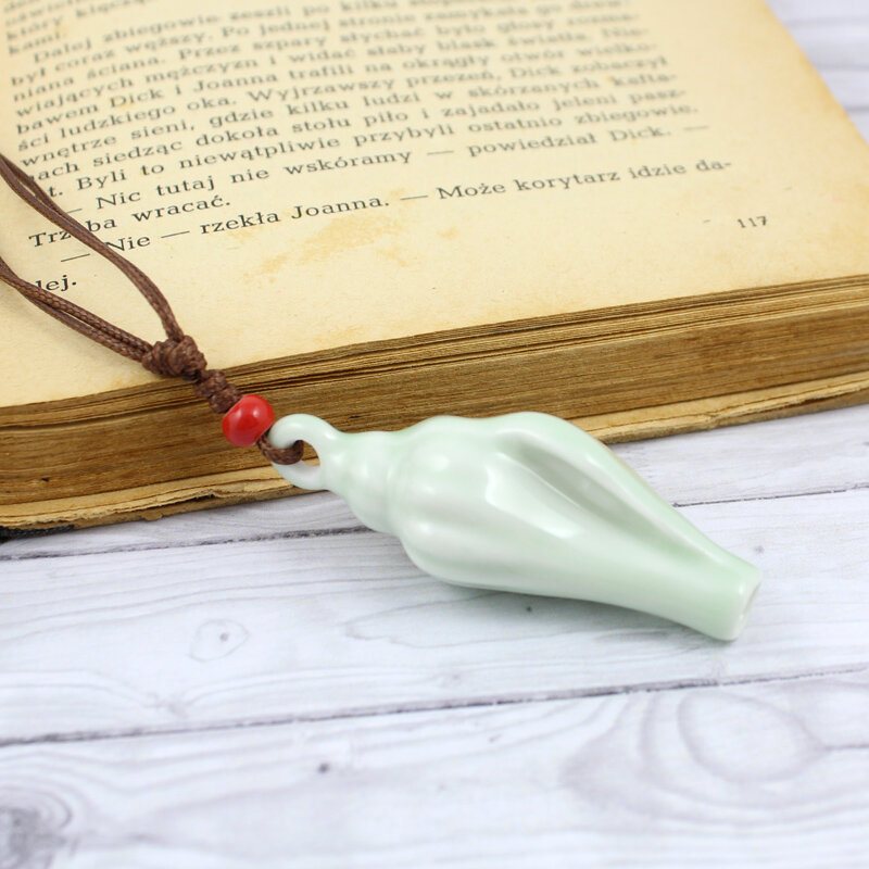 Wisior Ceramiczna Muszla Gwizdek Wisior Ceramiczna Muszla Gwizdek