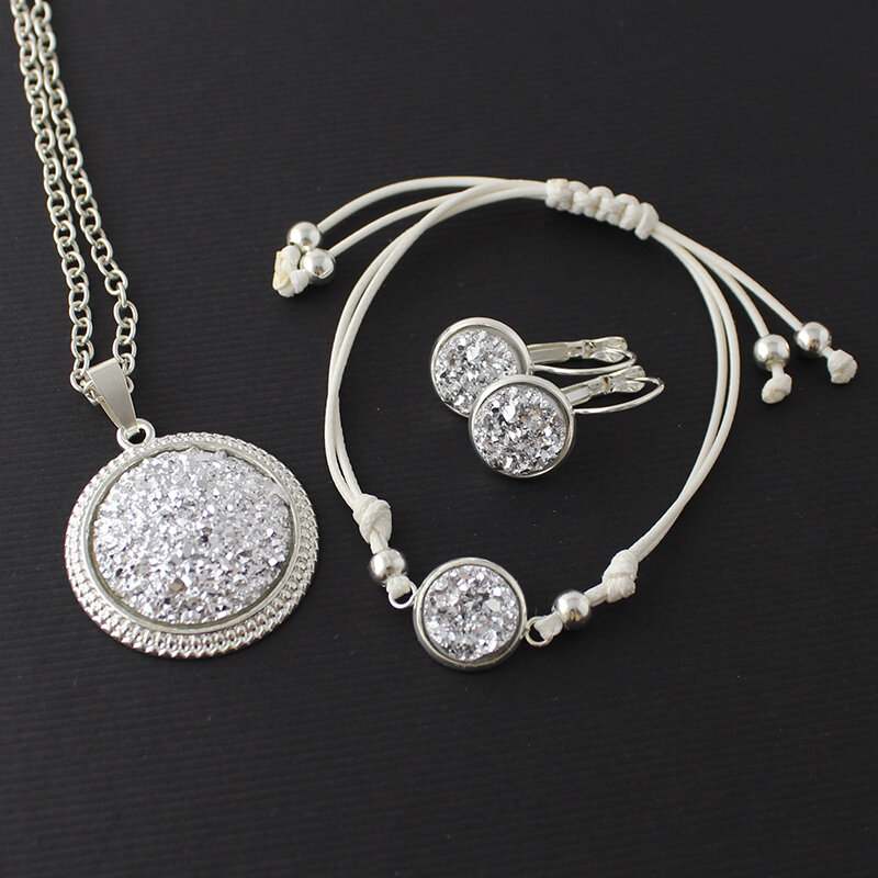 Wisiorek Srebrne Druzy Wisiorek Srebrne Druzy
