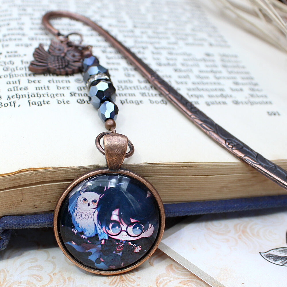 Zakładka do książki harry potter hedwiga sowa chibi anime Zakładka do książki harry potter hedwiga sowa chibi anime