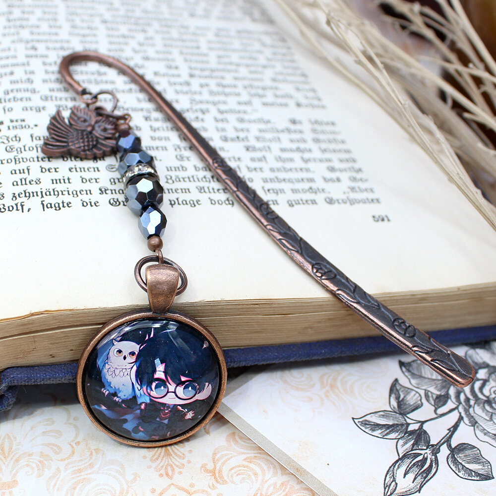 Zakładka do książki harry potter hedwiga sowa chibi anime Zakładka do książki harry potter hedwiga sowa chibi anime