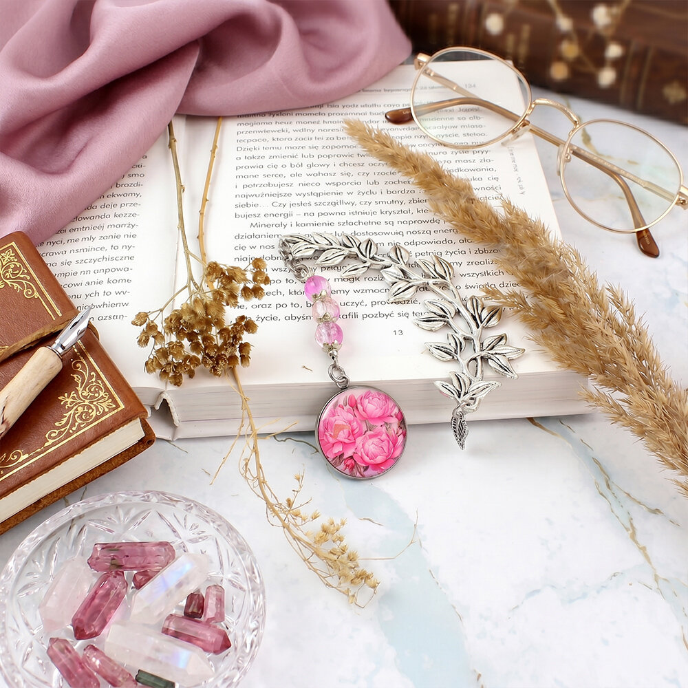 Zakładka do książki z piwoniami