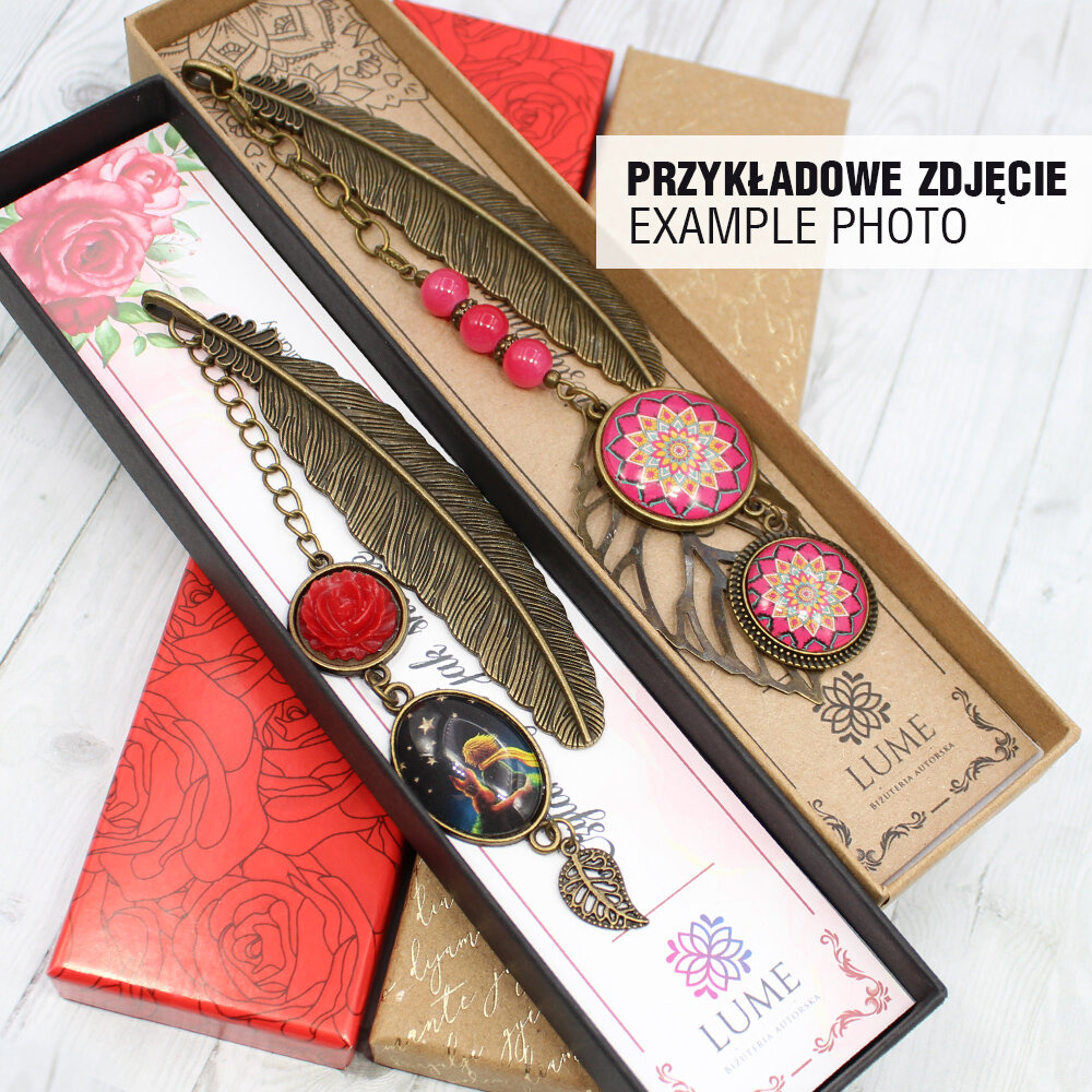 Zakładka do książki kwiaty vintage boho miedziana Zakładka do książki kwiaty vintage boho miedziana
