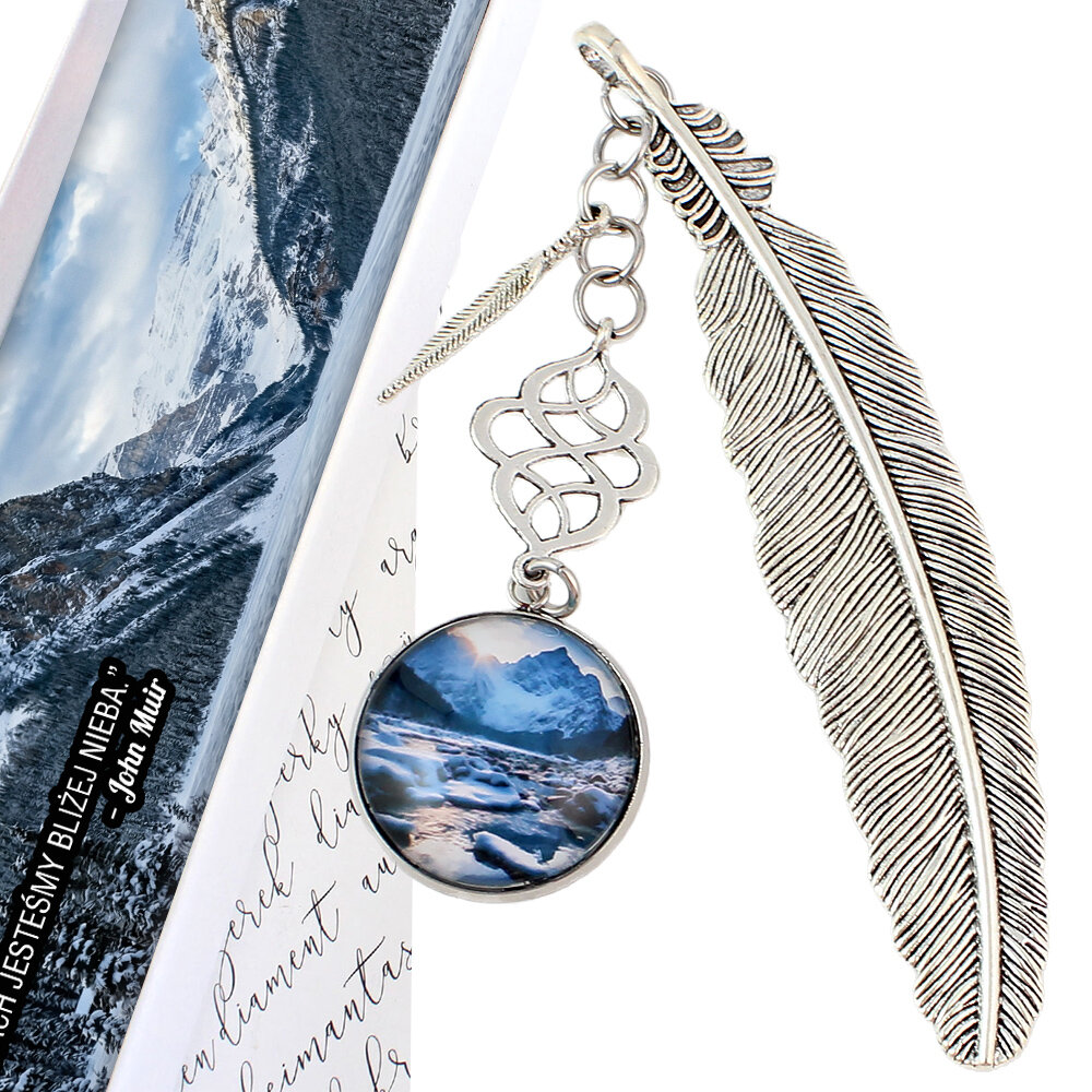 Zakładka do książki Góry Zima Prezent Podróżnika Włóczykija