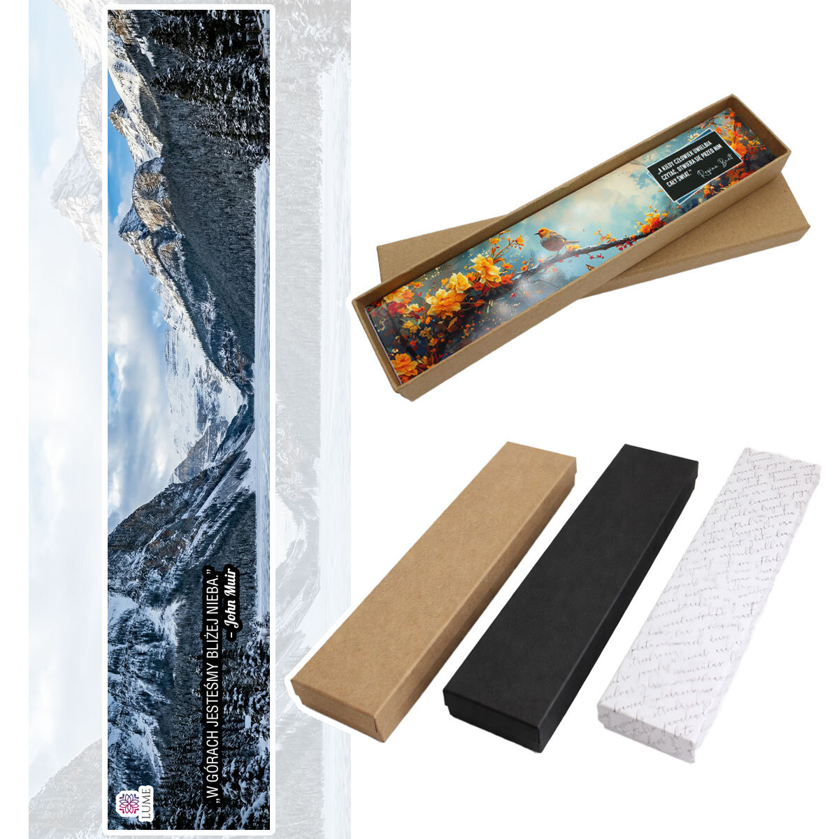 Zakładka do książki Góry Zima Prezent Podróżnika Włóczykija