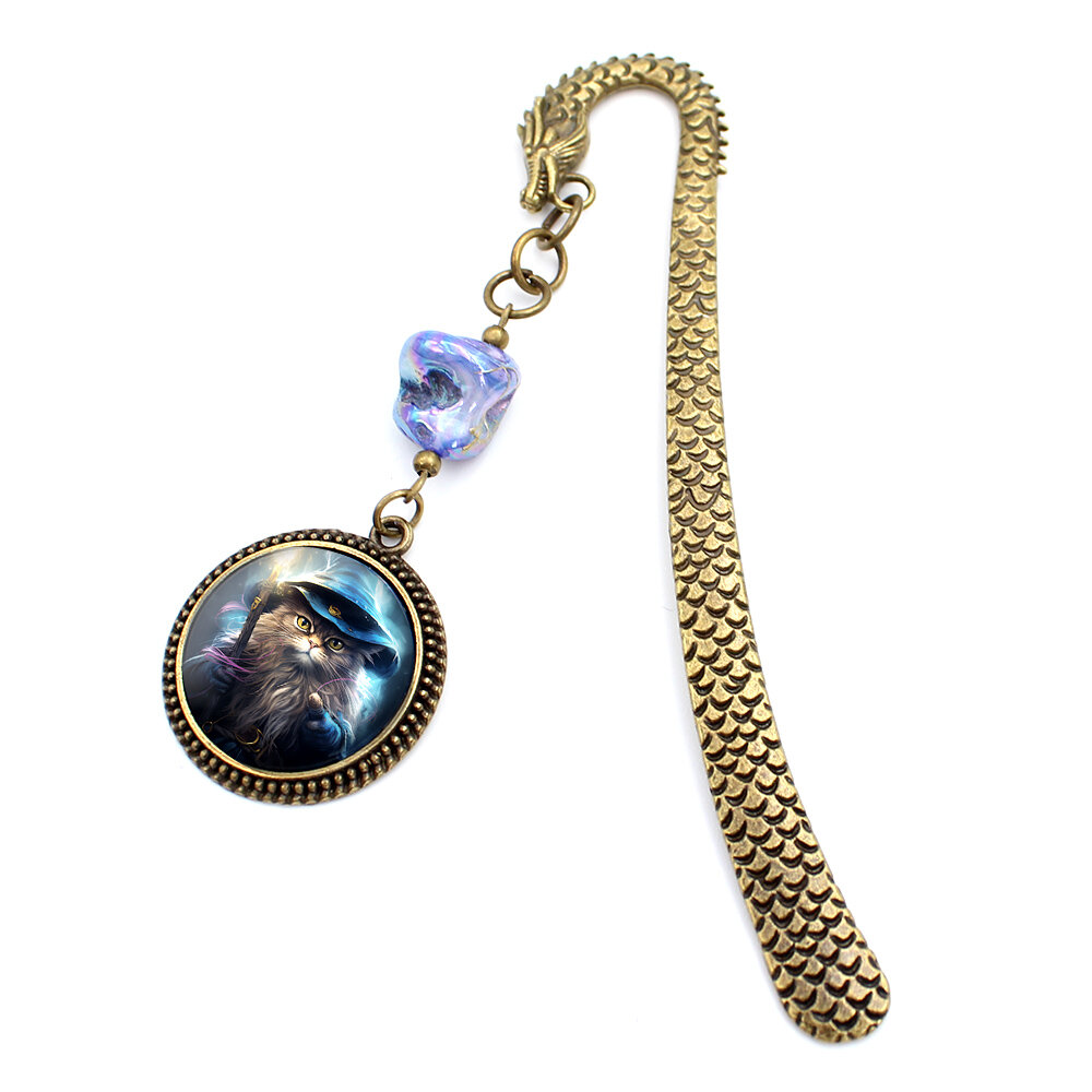 Zakładka do książki bookmark kot kotek mag czarodziej magik dnd rpg smok vintage Zakładka do książki bookmark kot kotek mag czarodziej magik dnd rpg smok vintage