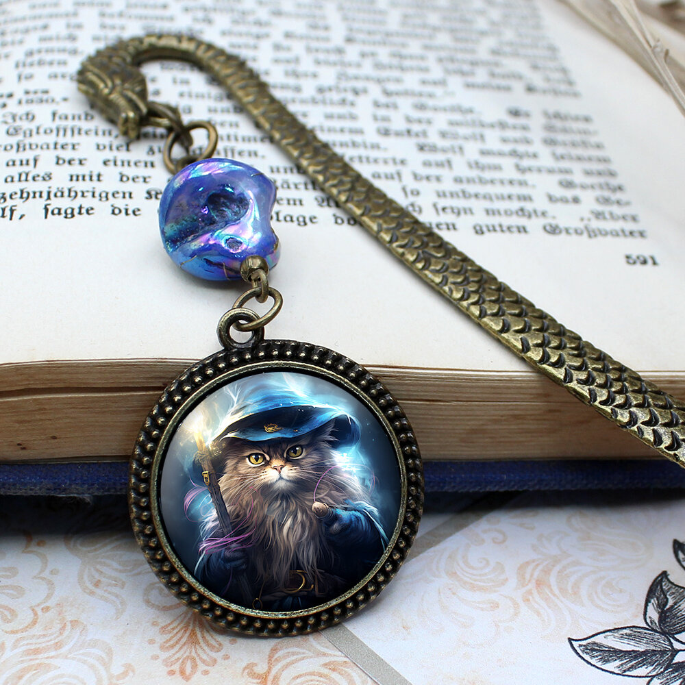 Zakładka do książki bookmark kot kotek mag czarodziej magik dnd rpg smok vintage Zakładka do książki bookmark kot kotek mag czarodziej magik dnd rpg smok vintage