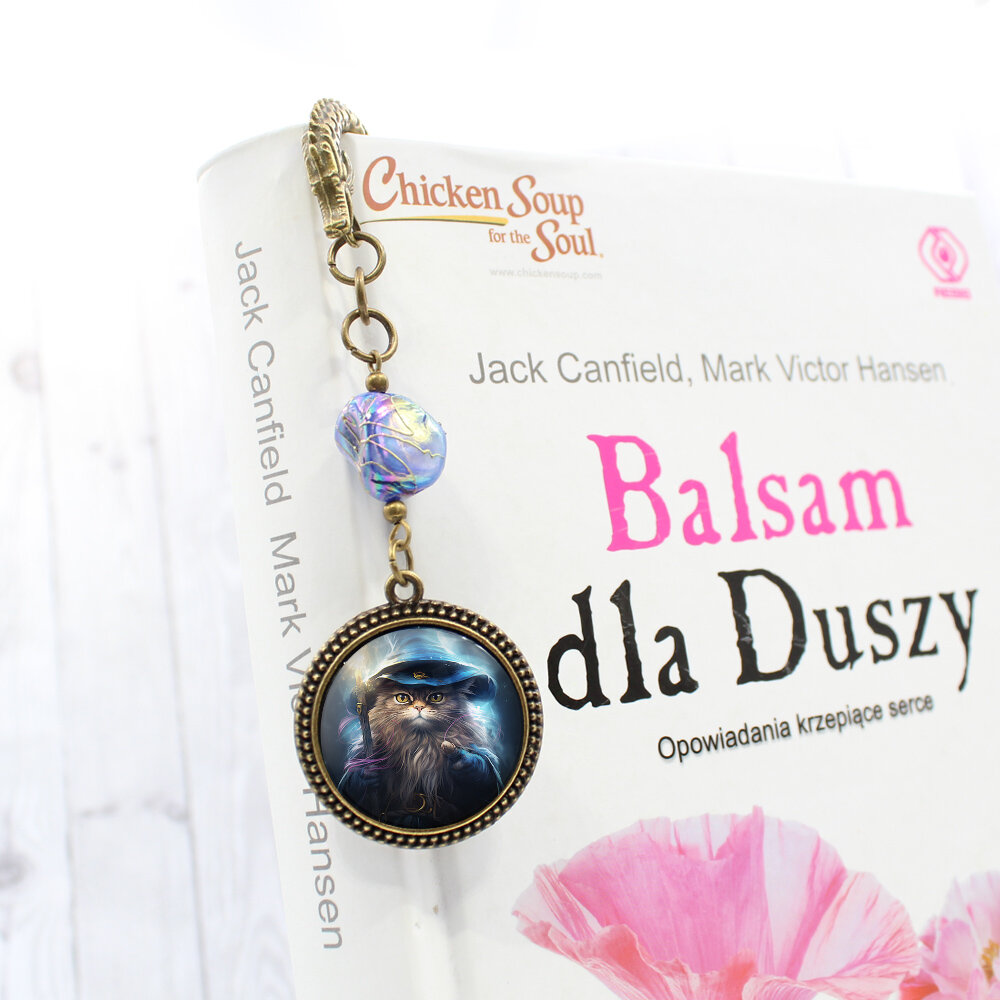 Zakładka do książki bookmark kot kotek mag czarodziej magik dnd rpg smok vintage Zakładka do książki bookmark kot kotek mag czarodziej magik dnd rpg smok vintage