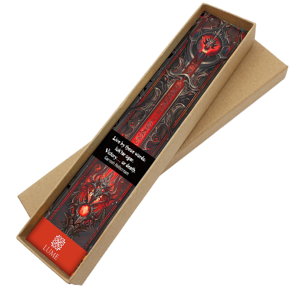 Zakładka do książki Horda World of Warcraft prezent Zakładka do książki w kolorze antycznego brązu z symbolem Hordy pod szklanym kaboszonem i bryłkami ciemnego kamienia Noc Kairu