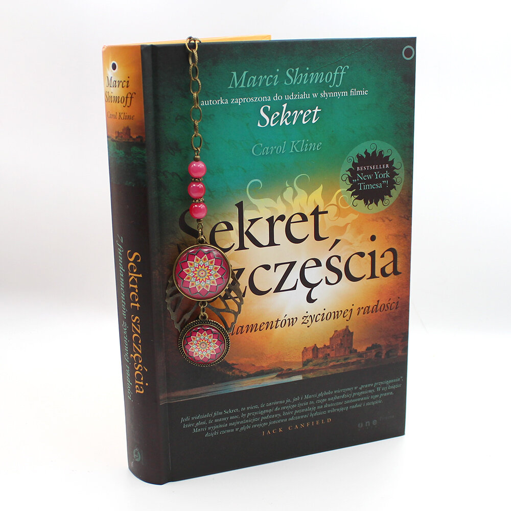 Zakładka do książki Różowa Mandala i Liść Zakładka do książki Różowa Mandala i Liść