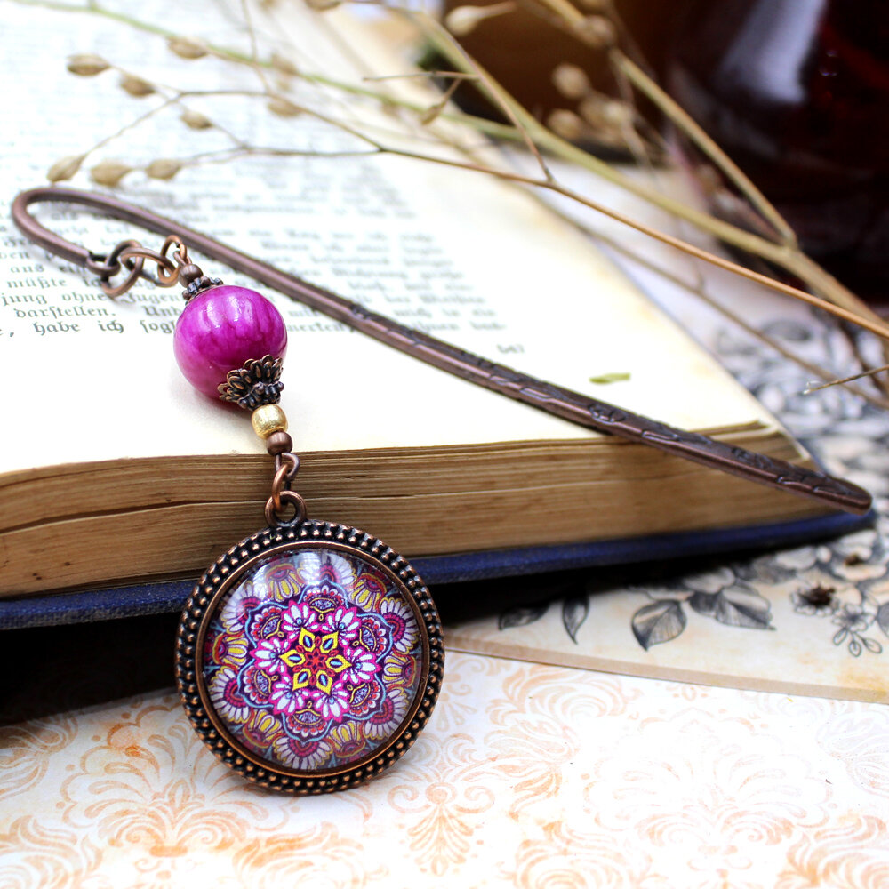 Zakładka do książki Mandala w Miedzi z Jadeitem Zakładka do książki Mandala w Miedzi z Jadeitem