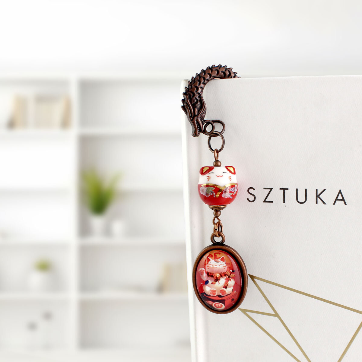 zakładka do książki z kotkiem Maneki Neko – na szczęście i dobrobyt zakładka do książki z kotkiem Maneki Neko – na szczęście i dobrobyt