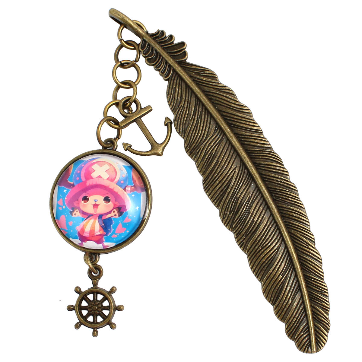 ręcznie robiona zakładka do książki z postacią Choppera z anime One Piece zakładka do książki z Chopperem One Piece