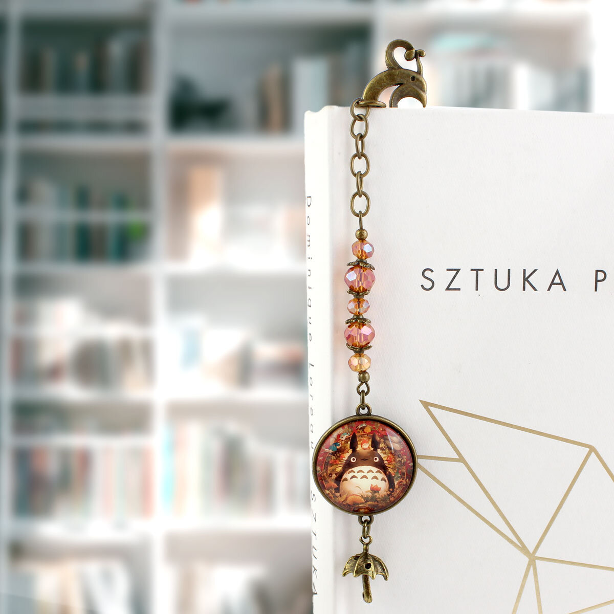 zakładka do książki totoro anime prezent japoński styl jesień zakładka do książki totoro anime prezent japoński styl jesień