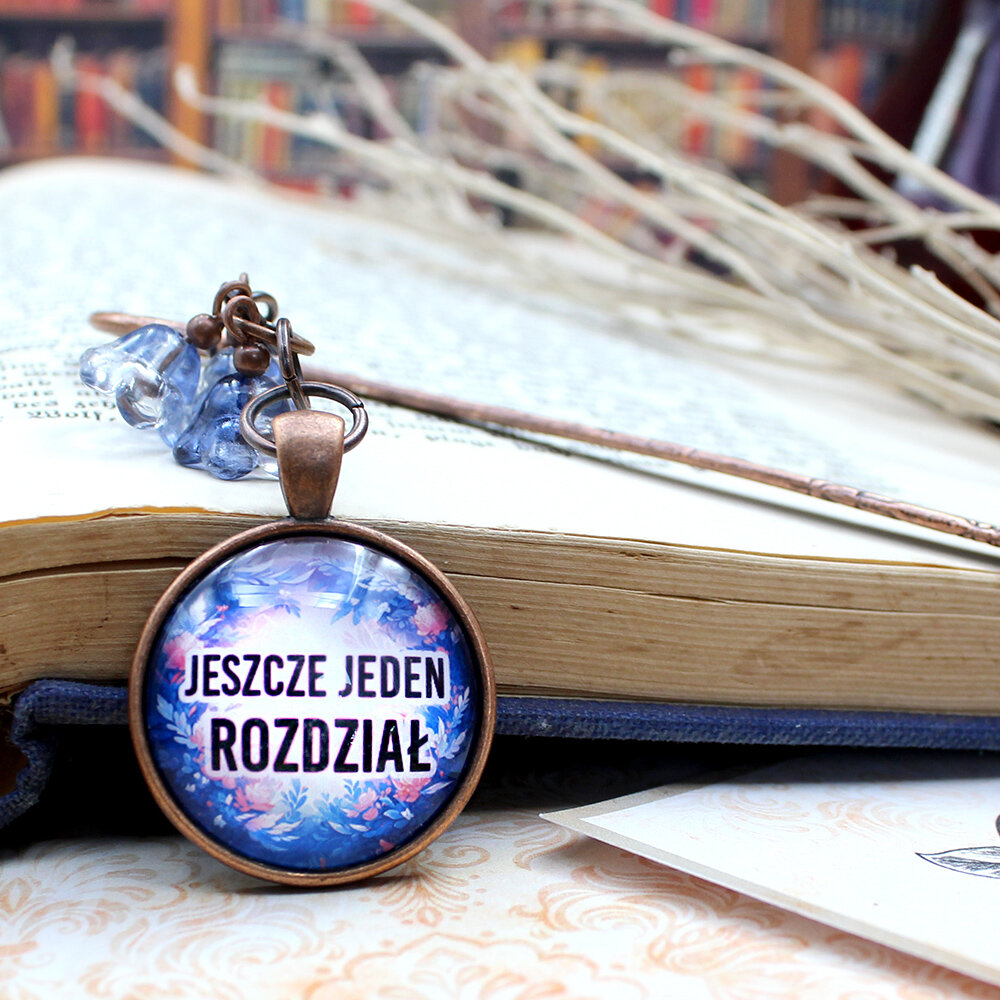 Zakładka do książki jeszcze jeden rozdział vintage miedziana Zakładka do książki jeszcze jeden rozdział vintage miedziana
