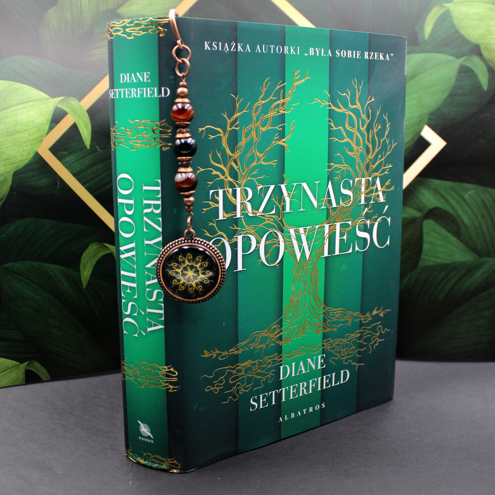 Zakładka do książki MANDALA miedziana agat Zakładka do książki MANDALA miedziana agat