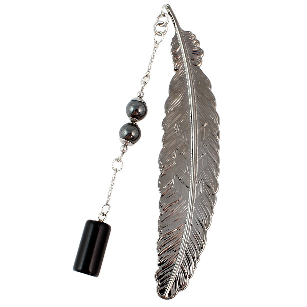 Zakładka do książki cienka delikatna Onyks Hematyt Siła