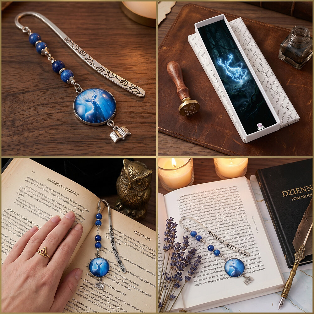 Zakładka do książki Jeleń Patronus Prezent dla Fana Magii