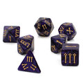 Zestaw kości RPG Roman Empire z cyframi rzymskimi fioletowe Zestaw kości RPG Roman Empire z cyframi rzymskimi fioletowe