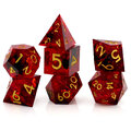 Zestaw kości RPG Sharp Edge Crimson Smoke czerwono-czarne