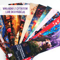 Zakładka magiczna fioletowa cytat fantasy prezent dla czytelnika handmade