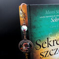 Zakładka do książki vintage miedź ceramika kwiaty