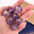Zestaw kości RPG Mystic Violet fioletowe holograficzne Zestaw kości RPG Mystic Violet fioletowe holograficzne