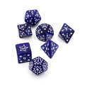 Kości RPG gwiezdne granatowe – zestaw kości wielościennych DnD