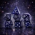 Kości RPG gwiezdne granatowe – zestaw kości wielościennych DnD