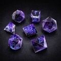 Kości RPG fioletowe – zestaw kości wielościennych do DnD