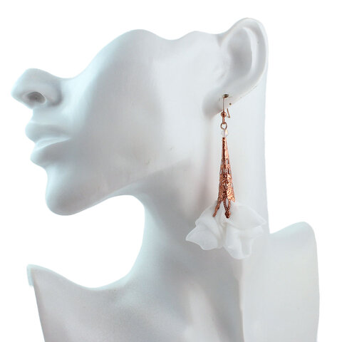 Unikatowe kolczyki kwiaty Lume Design multikolor tęczowe złote stal Unikatowe kolczyki kwiaty Lume Design multikolor tęczowe złote stal