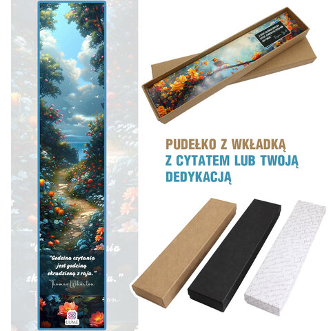 Srebrna zakładka do książki piórko z afirmacją Piękna Mądra Oczytana i niebieskimi koralikami Srebrna zakładka do książki piórko z afirmacją Piękna Mądra Oczytana i niebieskimi koralikami