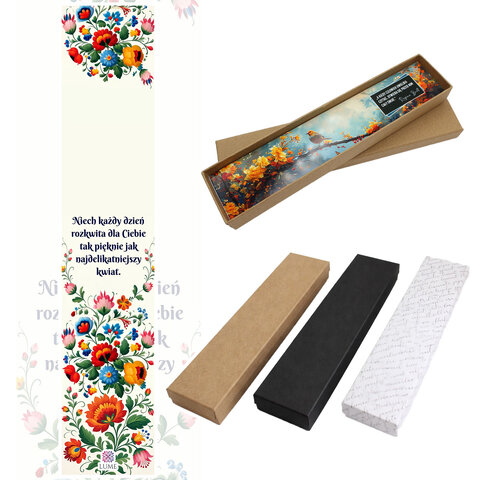 Zakładka do książki Ludowe Kwiaty Folk Prezent Nauczyciela