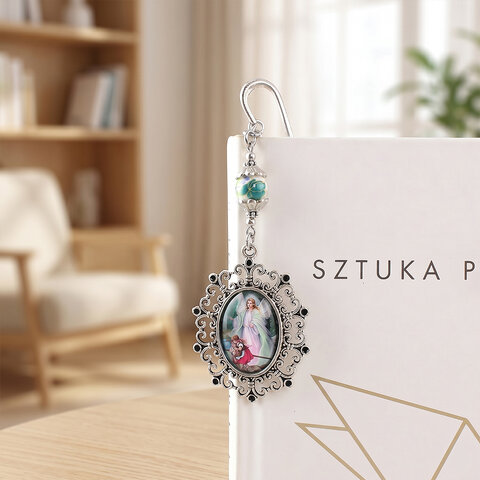 Zakładka na Komunię Anioł Stróż