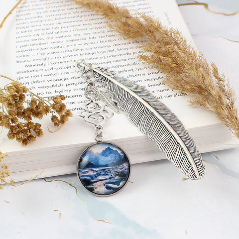 Zakładka do książki Góry Zima Prezent Podróżnika Włóczykija