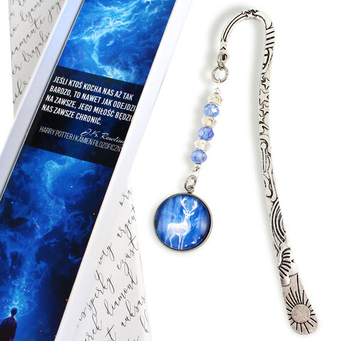 Zakładka do książki Harry Potter patronus jelen kryształki