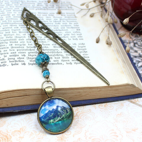 Zakładka do książki góry natura jezioro