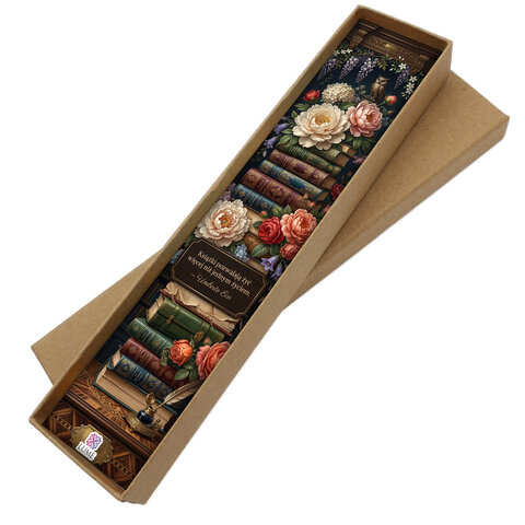 Zakładka do książki Kwiaty Vintage elegancka prezent dla czytelniczki