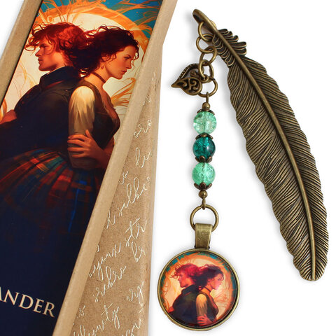 zakładka do książki Claire i Jamie Outlander vintage