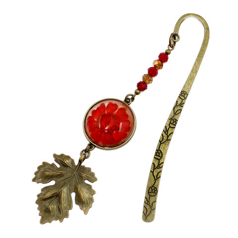 zakładka do książki z kwiatami, zakładka handmade, zakładka z żywicy, prawdziwe kwiaty w żywicy, zakładka z suszonymi kwiatami, zakładka vintage, zakładka antyczny brąz, zakładka w stylu retro, zakładka botaniczna, zakładka floral, zakładka artystyczna